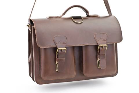 Schultertasche Naturleder 38 cm - 3 Farben - Bild: a11
